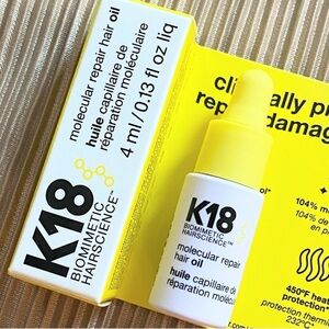 K18 Molecular Hair Repair Oil 4ml / 0.13oz Mini Travel Size / deluxe sample